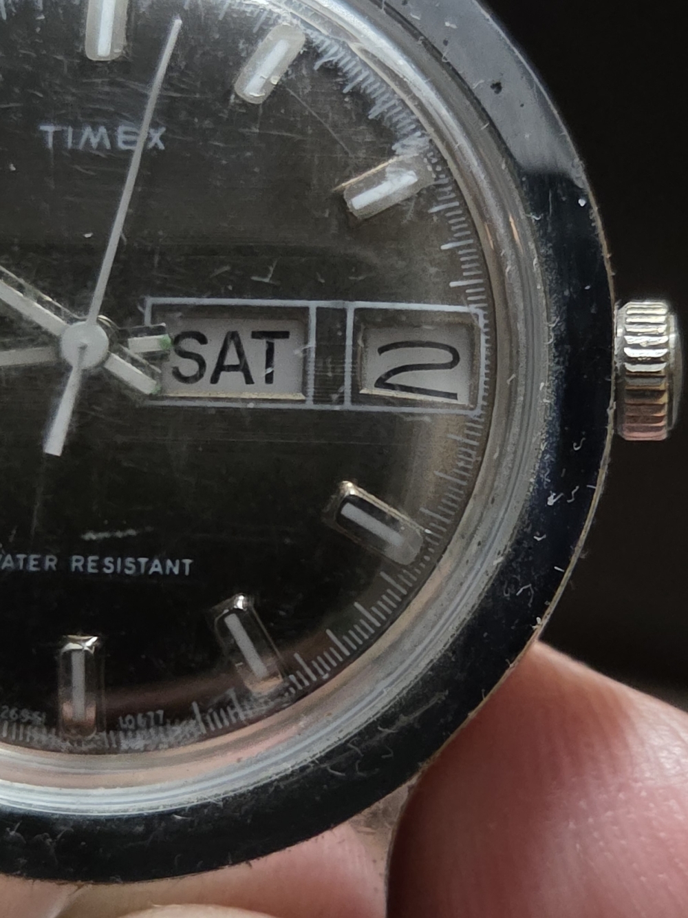 34mm Vintage Timex Marlin watch,  mechanical, manual-wind model - Picture 2 of 7